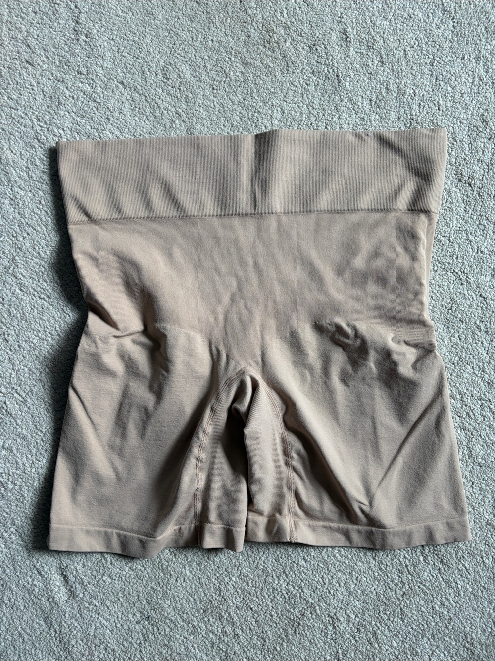 Cacique "The Slimmer Short" High-Waist Shapewear Size 26/28 Nude Beige